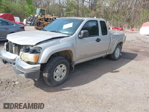 2005 GMC Canyon SLE Z71 with VIN 1GTDS196558220056, listed as a IAAI auction lot 39811631 with 274,702 mi miles. Bid and sale history available at carsss.com. Image 2.