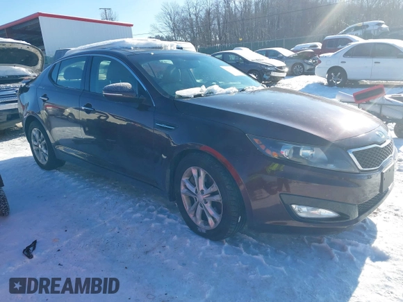 2012 Kia Optima EX with VIN 5XXGN4A61CG069907, listed as a IAAI auction lot 41275805 with 129,050 mi miles and . Bid and sale history available at carsss.com. Image 1.
