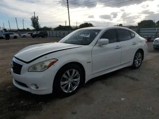 2013 Infiniti M35h Hybrid with VIN JN1EY1AP7DM650087, listed as a Copart auction lot 81734344 with 148,550 mi miles and Clean Title. Bid and sale history available at carsss.com. Image 1.