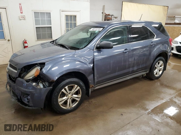 2013 Chevrolet Equinox LS with VIN 2GNALBEK2D6370078, listed as a Copart auction lot 46510785 with 179,921 mi miles and Clean Title. Bid and sale history available at DreamBid. Image 1.
