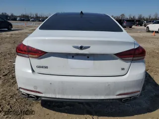 2015 Hyundai Genesis 5.0L with VIN KMHGN4JF7FU041748, listed as a Copart auction lot 45913585 with 132,109 mi miles and Salvage Title. Bid and sale history available at carsss.com. Image 6.