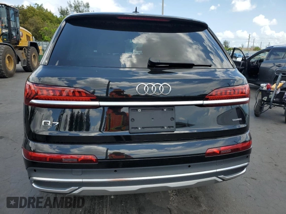 2023 Audi Q7 Premium with VIN WA1AXBF74PD017509, listed as a Copart auction lot 55664525 with 89,124 mi miles and Non repairable. Bid and sale history available at DreamBid. Image 6.