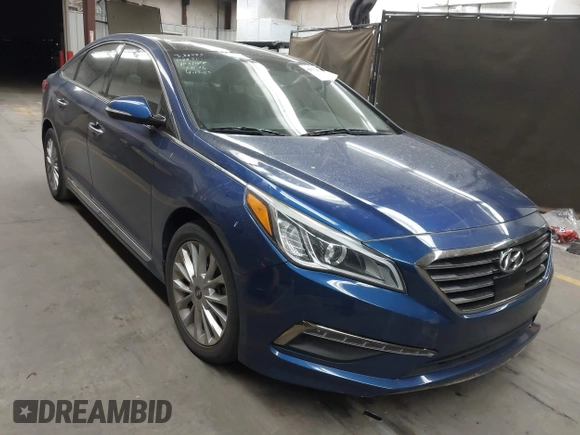 2015 Hyundai Sonata Limited with VIN 5NPE34AF4FH112271, listed as a IAAI auction lot 42077669 with 84,154 mi miles and . Bid and sale history available at carsss.com. Image 1.