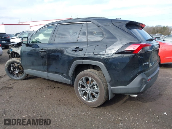 2023 Toyota RAV4 Hybrid XLE Premium with VIN JTMB6RFV5PD115565, listed as a IAAI auction lot 41787098 with 13,386 mi miles. Bid and sale history available at carsss.com. Image 3.