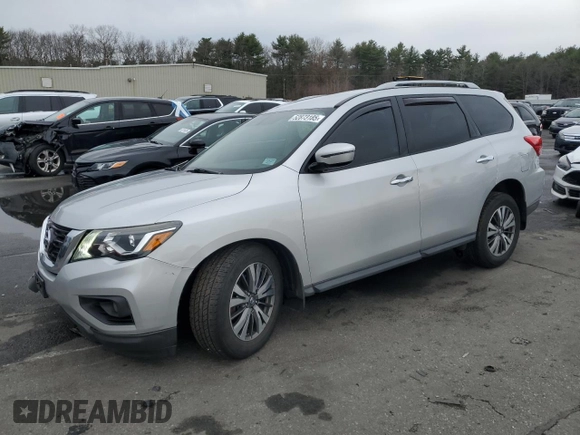 2017 Nissan Pathfinder SL with VIN 5N1DR2MM2HC638563, listed as a Copart auction lot 52873185 with 126,111 mi miles and Salvage title. Bid and sale history available at DreamBid. Image 1.