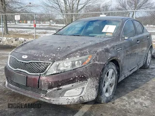 2014 Kia Optima LX with VIN 5XXGM4A71EG289837, listed as a IAAI auction lot 41418069 with 97,662 mi miles. Bid and sale history available at carsss.com. Image 2.