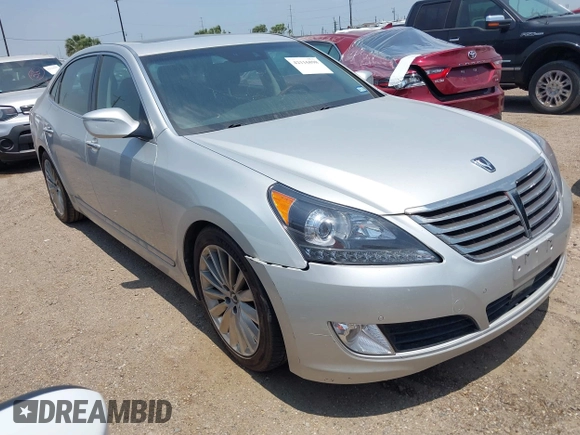 2014 Hyundai Equus Signature with VIN KMHGH4JH8EU080873, listed as a IAAI auction lot 42116898 with Not Provided miles and . Bid and sale history available at DreamBid. Image 1.