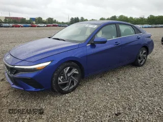 2024 Hyundai Elantra SEL with VIN KMHLS4DG0RU784607, listed as a Copart auction lot 58377755 with 10,412 mi miles and Salvage title. Bid and sale history available at DreamBid. Image 1.