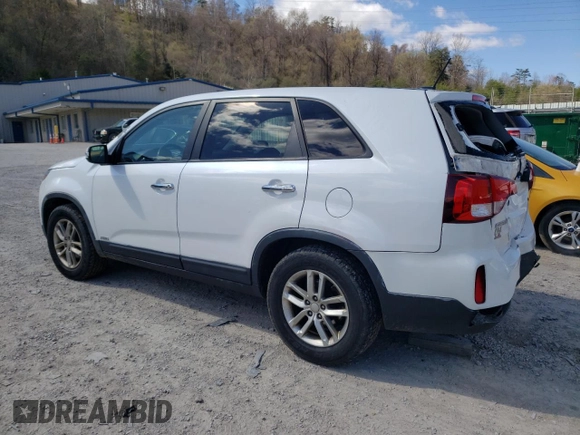 2014 Kia Sorento LX with VIN 5XYKTCA63EG481383, listed as a Copart auction lot 48865185 with 105,118 mi miles and Salvage Title. Bid and sale history available at carsss.com. Image 2.