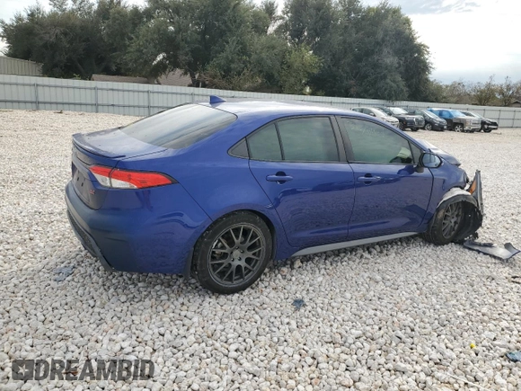 2020 Toyota Corolla SE with VIN JTDS4RCE8LJ051172, listed as a Copart auction lot 83102824 with Not Provided miles and Salvage Title. Bid and sale history available at DreamBid. Image 3.