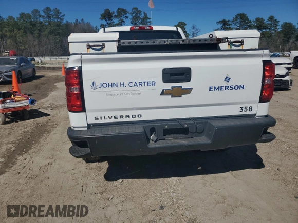 2018 Chevrolet Silverado 1500 Work Truck with VIN 1GCRCNEC4JZ328047, listed as a Copart auction lot 46648155 with 55,571 mi miles and Salvage Title. Bid and sale history available at carsss.com. Image 6.