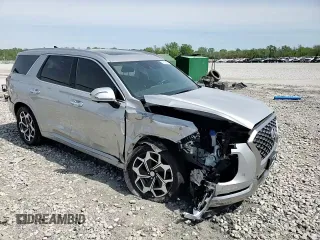 2022 Hyundai Palisade Calligraphy z VIN KM8R7DHE0NU421478, wystawiony jako Copart lot #54158845 z przebiegiem 40 796 mil mil oraz Szkoda całkowita • Salvage title. Historia ofert i sprzedaży dostępna na DreamBid. Obrazek 14.