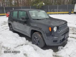 2018 Jeep Renegade Sport with VIN ZACCJBAB2JPG70389, listed as a Copart auction lot 45098815 with 126,241 mi miles and Salvage title. Bid and sale history available at DreamBid. Image 4.