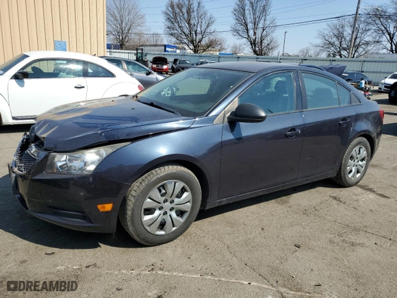2014 Chevrolet Cruze LS with VIN 1G1PB5SH6E7481792, listed as a Copart auction lot 48857475 with 122,821 mi miles and Salvage Title. Bid and sale history available at carsss.com. Image 1.