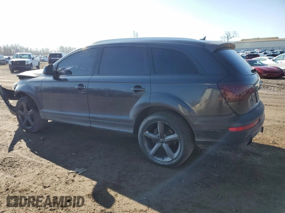 2013 Audi Q7 3.0T S line Prestige with VIN WA1DGAFEXDD004510, listed as a Copart auction lot 52490045 with 192,300 mi miles and Clean Title. Bid and sale history available at carsss.com. Image 2.