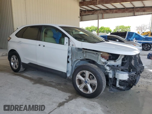 2015 Ford Edge SE with VIN 2FMTK3G9XFBB70947, listed as a Copart auction lot 58873715 with 142,233 mi miles and Salvage title. Bid and sale history available at DreamBid. Image 4.
