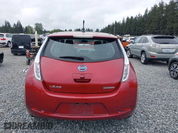 2013 Nissan LEAF SL with VIN 1N4AZ0CPXDC411967, listed as a IAAI auction lot 42120907 with 102,035 mi miles. Bid and sale history available at carsss.com. Image 16.