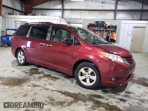 2015 Toyota Sienna LE AAS with VIN 5TDKK3DC1FS670395, listed as a Copart auction lot 45712865 with 126,693 mi miles and Salvage Title. Bid and sale history available at carsss.com. Image 4.