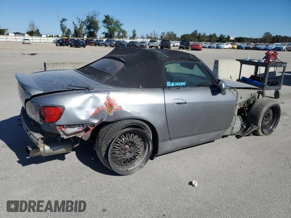 2000 Honda S2000 z VIN JHMAP1143YT006231, wystawiony jako Copart lot #81771964 z przebiegiem 122 349 mil mil oraz Szkoda całkowita • Salvage title. Historia ofert i sprzedaży dostępna na DreamBid. Obrazek 3.