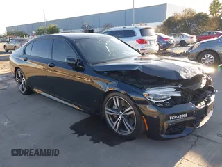 2018 BMW 7 Series 750i with VIN WBA7F0C50JGM24160, listed as a IAAI auction lot 41448519 with 138,742 mi miles. Bid and sale history available at carsss.com. Image 1.