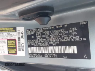 2007 Toyota Sienna XLE with VIN 5TDZK22C47S048516, listed as a IAAI auction lot 41367115 with 236,058 mi miles. Bid and sale history available at carsss.com. Image 9.