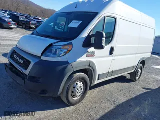 2019 Ram ProMaster Cargo Van with VIN 3C6TRVCG0KE518992, listed as a IAAI auction lot 41358986 with 136,975 mi miles. Bid and sale history available at carsss.com. Image 2.