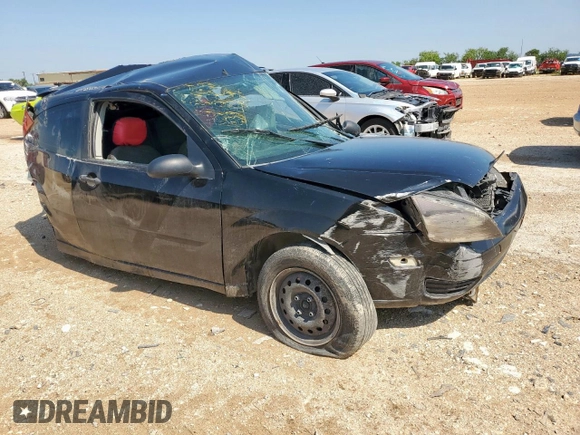 2007 Ford Focus S with VIN 1FAFP31NX7W130558, listed as a Copart auction lot 58385805 with Not provided miles and Non repairable. Bid and sale history available at DreamBid. Image 4.