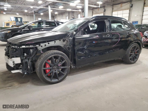2015 Mercedes-Benz GLA-Class GLA 45 AMG with VIN WDDTG5CB6FJ045651, listed as a Copart auction lot 77797834 with NaN miles and Salvage Title. Bid and sale history available at carsss.com. Image 1.