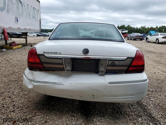 2011 Mercury Grand Marquis LS with VIN 2MEBM7FV5BX606938, listed as a Copart auction lot 68364374 with 75,898 mi miles and Salvage Title. Bid and sale history available at carsss.com. Image 6.