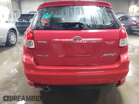 2004 Toyota Matrix Std with VIN 2T1LR38E64C309441, listed as a Copart auction lot 45522565 with 261,705 mi miles and Salvage Title. Bid and sale history available at carsss.com. Image 6.