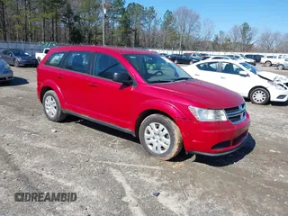 2015 Dodge Journey American Value Pkg with VIN 3C4PDCAB4FT683465, listed as a IAAI auction lot 41767610 with 145,527 mi miles. Bid and sale history available at carsss.com. Image 1.
