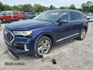 2022 Audi Q7 Premium Plus with VIN WA1LXBF7XND019268, listed as a Copart auction lot 57034535 with 41,392 mi miles and Salvage title. Bid and sale history available at DreamBid. Image 1.