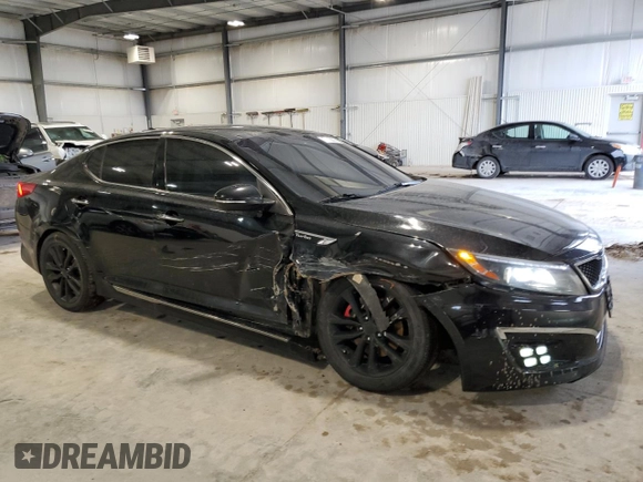 2014 Kia Optima SXL Turbo with VIN 5XXGR4A66EG330228, listed as a Copart auction lot 47608675 with 84,117 mi miles and Salvage Title. Bid and sale history available at DreamBid. Image 4.