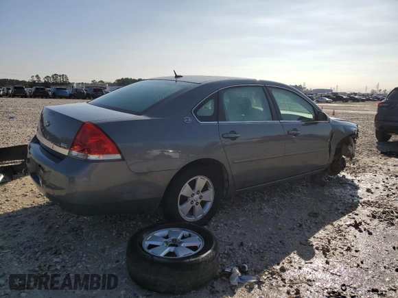 2008 Chevrolet Impala LT with VIN 2G1WT58K381301262, listed as a Copart auction lot 86634124 with 185,539 mi miles and Salvage Title. Bid and sale history available at DreamBid. Image 3.