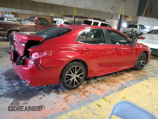2023 Toyota Camry SE with VIN 4T1G11AK3PU078529, listed as a Copart auction lot 45859675 with 75,230 mi miles and Salvage Title. Bid and sale history available at DreamBid. Image 3.