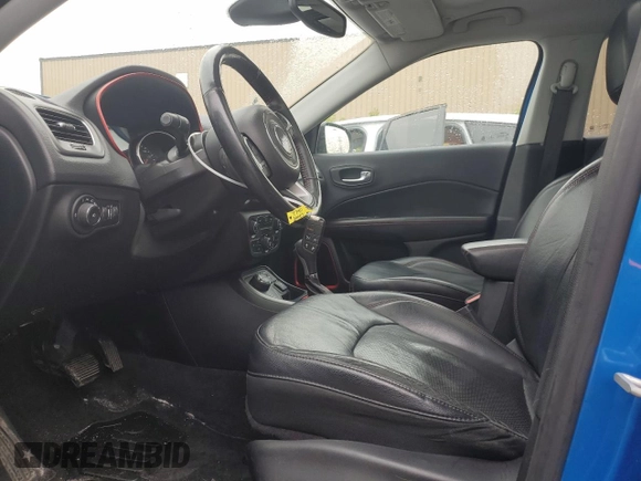 2018 Jeep Compass Trailhawk with VIN 3C4NJDDBXJT139496, listed as a Copart auction lot 57068265 with 105,809 mi miles and Salvage title. Bid and sale history available at DreamBid. Image 7.