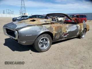 1968 Pontiac Firebird z VIN 223678U111281, wystawiony jako Copart lot #47306295 z przebiegiem Nie podano mil oraz Szkody całkowita. Historia ofert i sprzedaży dostępna na DreamBid. Obrazek 1.