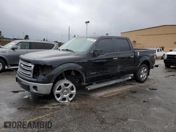 2013 Ford F-150 XL with VIN 1FTFW1ET2DKD16172, listed as a Copart auction lot 44027744 with 164,220 mi miles and Salvage Title. Bid and sale history available at carsss.com. Image 1.