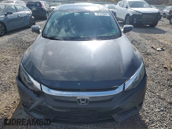 2017 Honda Civic EX-T with VIN 19XFC1E36HE019696, listed as a Copart auction lot 78123564 with 79,698 mi miles and Salvage Title. Bid and sale history available at DreamBid. Image 5.