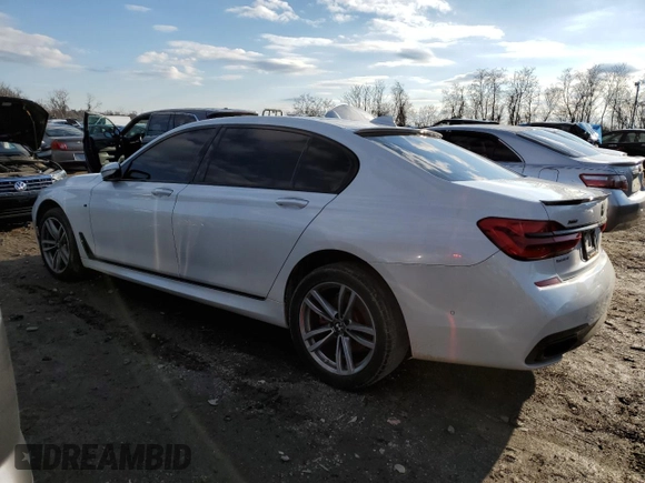 2016 BMW 7 Series 750i xDrive with VIN WBA7F2C50GG415091, listed as a Copart auction lot 81824853 with 78,772 mi miles. Bid and sale history available at carsss.com. Image 2.