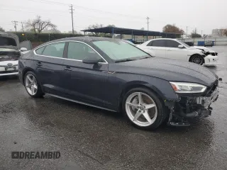 2018 Audi A5 Sportback Prestige z VIN WAUFNCF53JA092813, wystawiony jako Copart lot #85264204 z przebiegiem 46 381 mil mil oraz Szkoda całkowita • Salvage title. Historia ofert i sprzedaży dostępna na DreamBid. Obrazek 4.