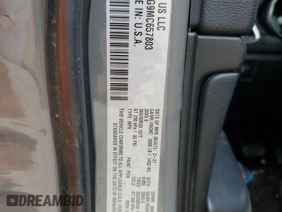 2021 Jeep Grand Cherokee Laredo E with VIN 1C4RJEAG9MC657803, listed as a Copart auction lot 55797185 with 79,357 mi miles and Salvage title. Bid and sale history available at DreamBid. Image 13.