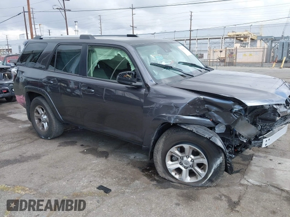 2023 Toyota 4Runner SR5 with VIN JTEEU5JRXP5302750, listed as a IAAI auction lot 42125821 with 29,818 mi miles and . Bid and sale history available at DreamBid. Image 1.