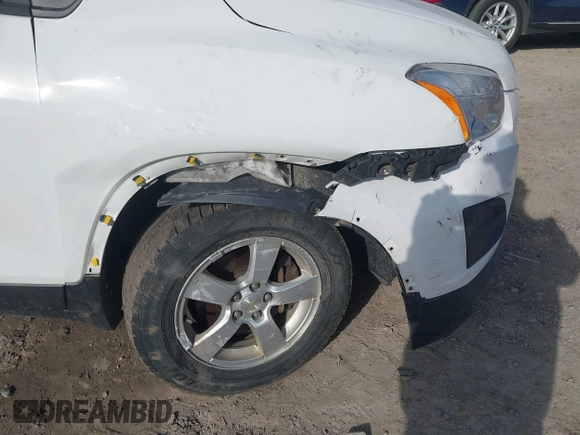 2016 Chevrolet Trax LS with VIN KL7CJNSB3GB762062, listed as a IAAI auction lot 41826277 with 115,235 mi miles. Bid and sale history available at carsss.com. Image 6.