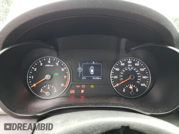 2018 Kia Optima LX with VIN 5XXGT4L36JG188719, listed as a Copart auction lot 81845134 with 101,032 mi miles and Salvage Title. Bid and sale history available at DreamBid. Image 9.