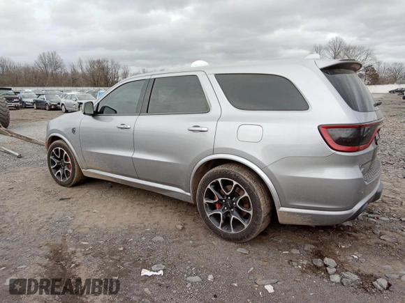 2021 Dodge Durango SRT Hellcat with VIN 1C4SDJH97MC643259, listed as a Copart auction lot 44536555 with 49,489 mi miles and Salvage Title. Bid and sale history available at DreamBid. Image 2.