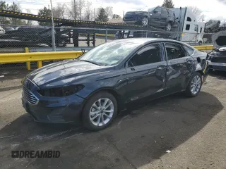 2020 Ford Fusion Hybrid SE with VIN 3FA6P0LU8LR189088, listed as a Copart auction lot 48573735 with 81,432 mi miles and Salvage Title. Bid and sale history available at carsss.com. Image 1.