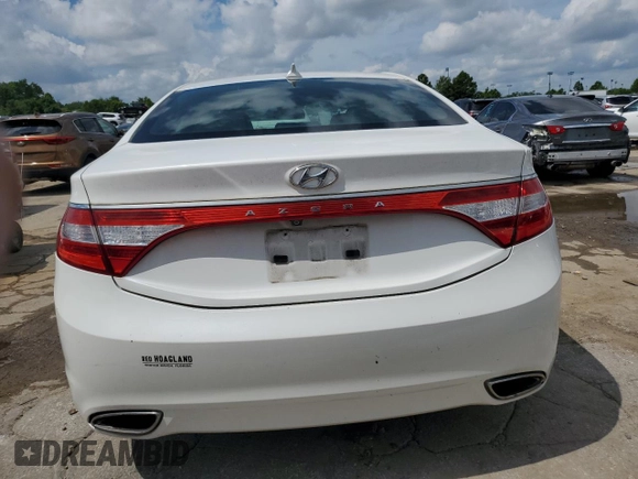 2012 Hyundai Azera z VIN KMHFG4JG6CA153582, wystawiony jako Copart lot #64809485 z przebiegiem 79 425 mil mil oraz Czysty tytuł • Clean title. Historia ofert i sprzedaży dostępna na DreamBid. Obrazek 6.