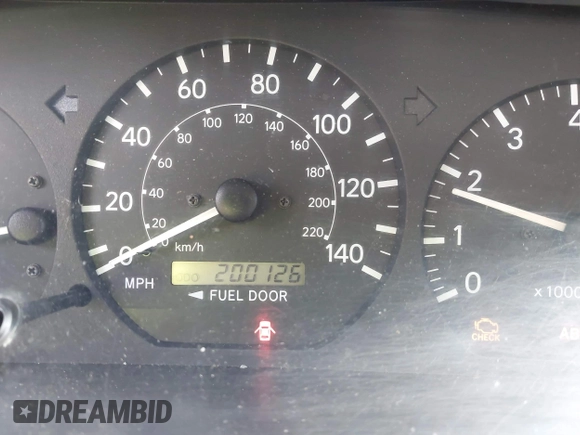 2001 Toyota Camry CE with VIN 4T1BG22KX1U072957, listed as a IAAI auction lot 42167686 with 200,126 mi miles. Bid and sale history available at carsss.com. Image 7.