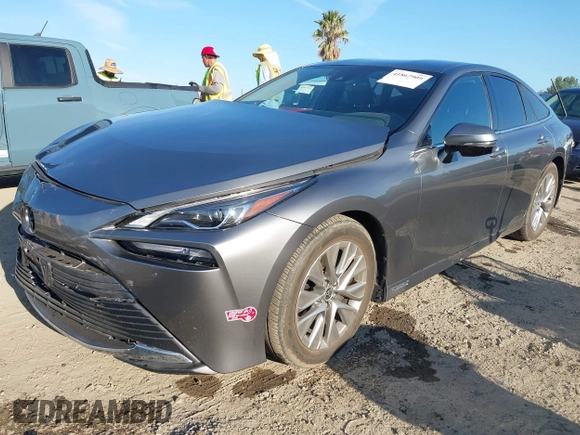 2023 Toyota Mirai XLE with VIN JTDAAAAAXPA010313, listed as a IAAI auction lot 41867909 with 11,996 mi miles. Bid and sale history available at carsss.com. Image 2.